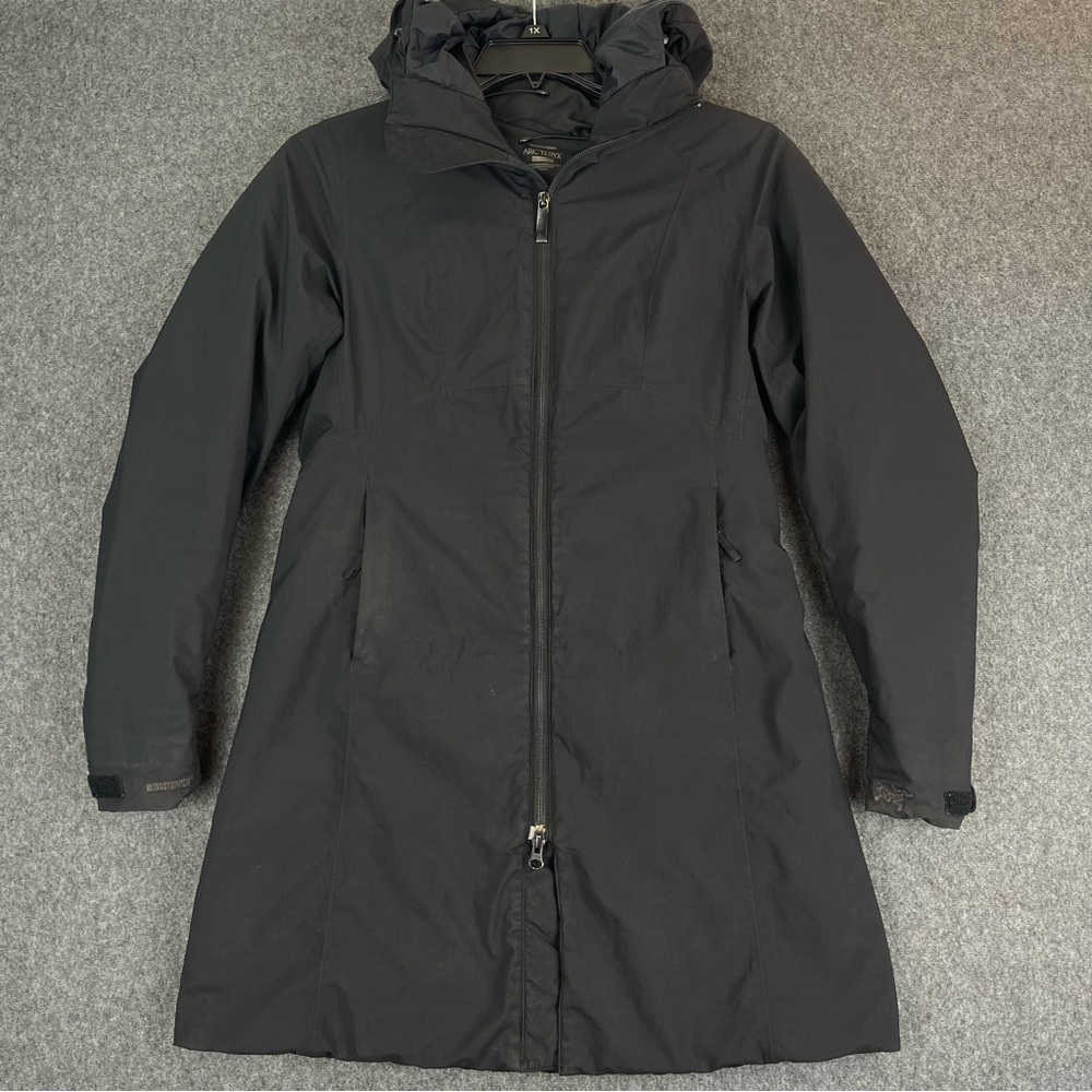 Arc'teryx Black Long Hooded Women's Coat